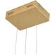 Canada LED 66 inch Gold LED Chandelier Ceiling Light
